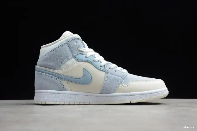 Reps TBkick Blue Mid Textures Air 1 Mixed Jordan DA4666-100 0503